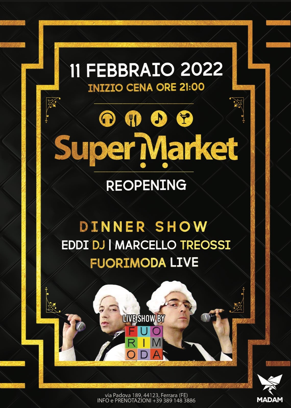 Grande riapertura SuperMarket venerdì 11 febbraio 2022
