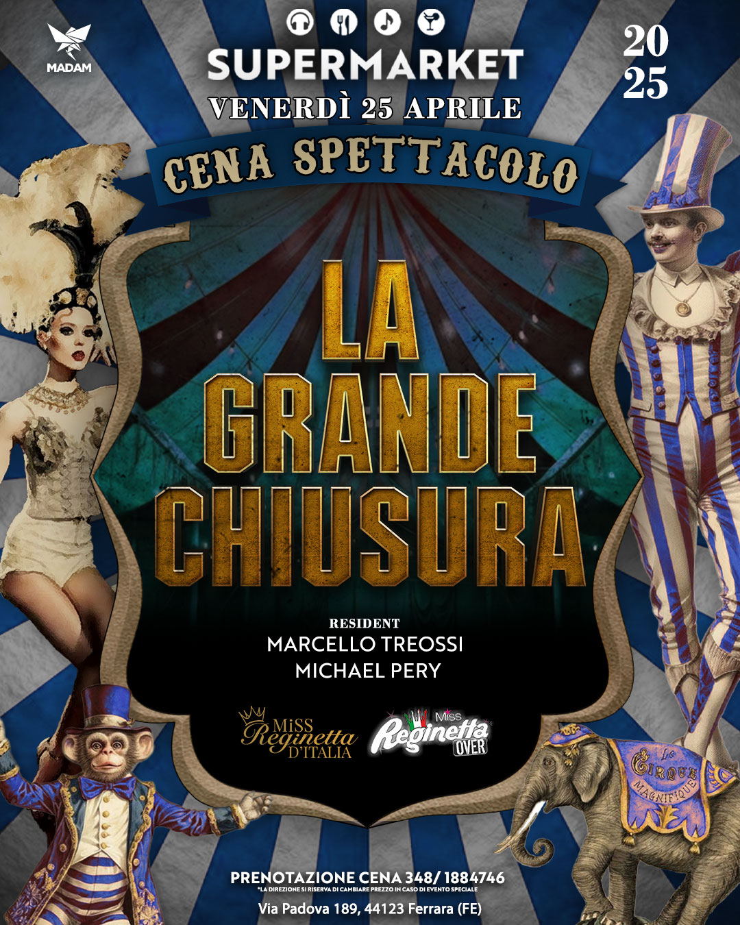 GRANDE CHIUSURA STAGIONE 2024/25 - Venerdì 25 aprile, l’ultima notte esplosiva del SuperMarket!