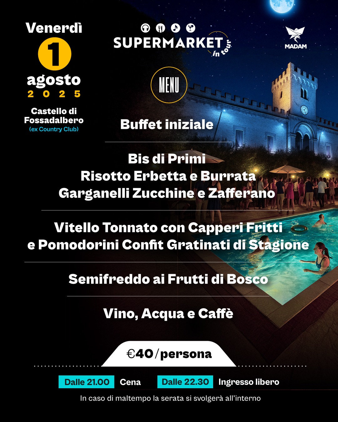 Menu Castello di Fossadalbero