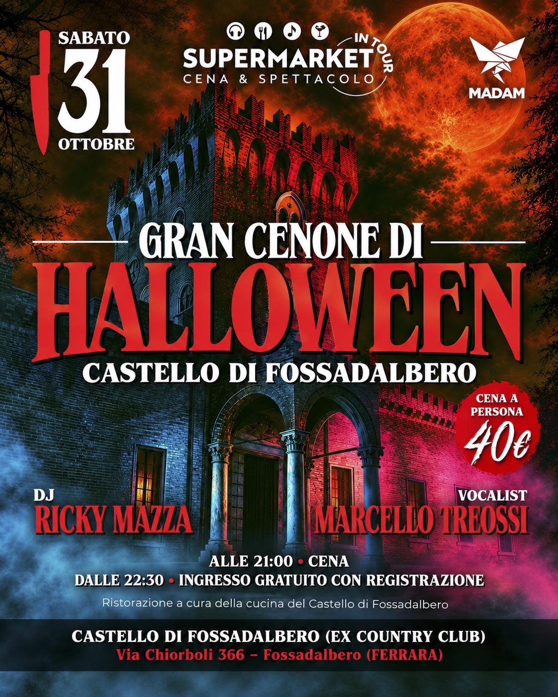 Halloween al Castello di Fossadalbero sabato 31 ottobre 2026