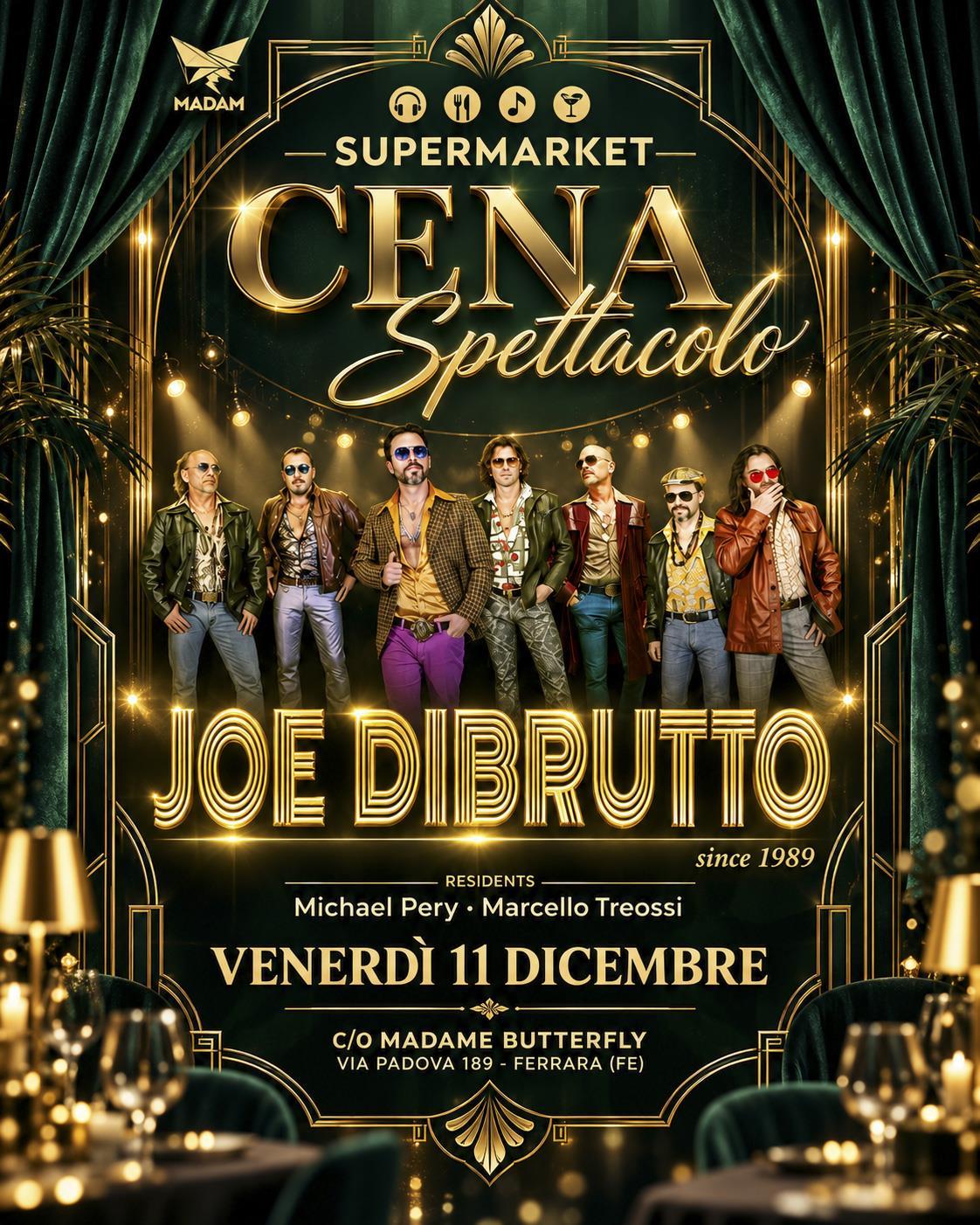 Joe Dibrutto Live SuperMarket Ferrara venerdi 11 dicembre 2026