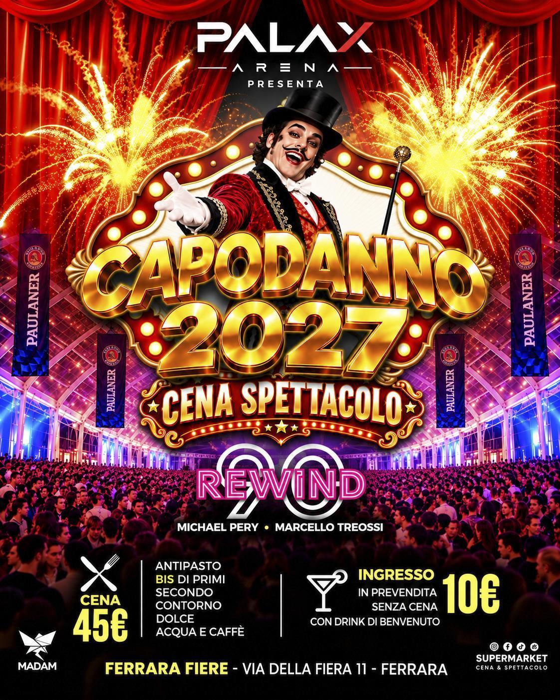 Capodanno 2027: SuperMarket in Tour alla Palax Arena