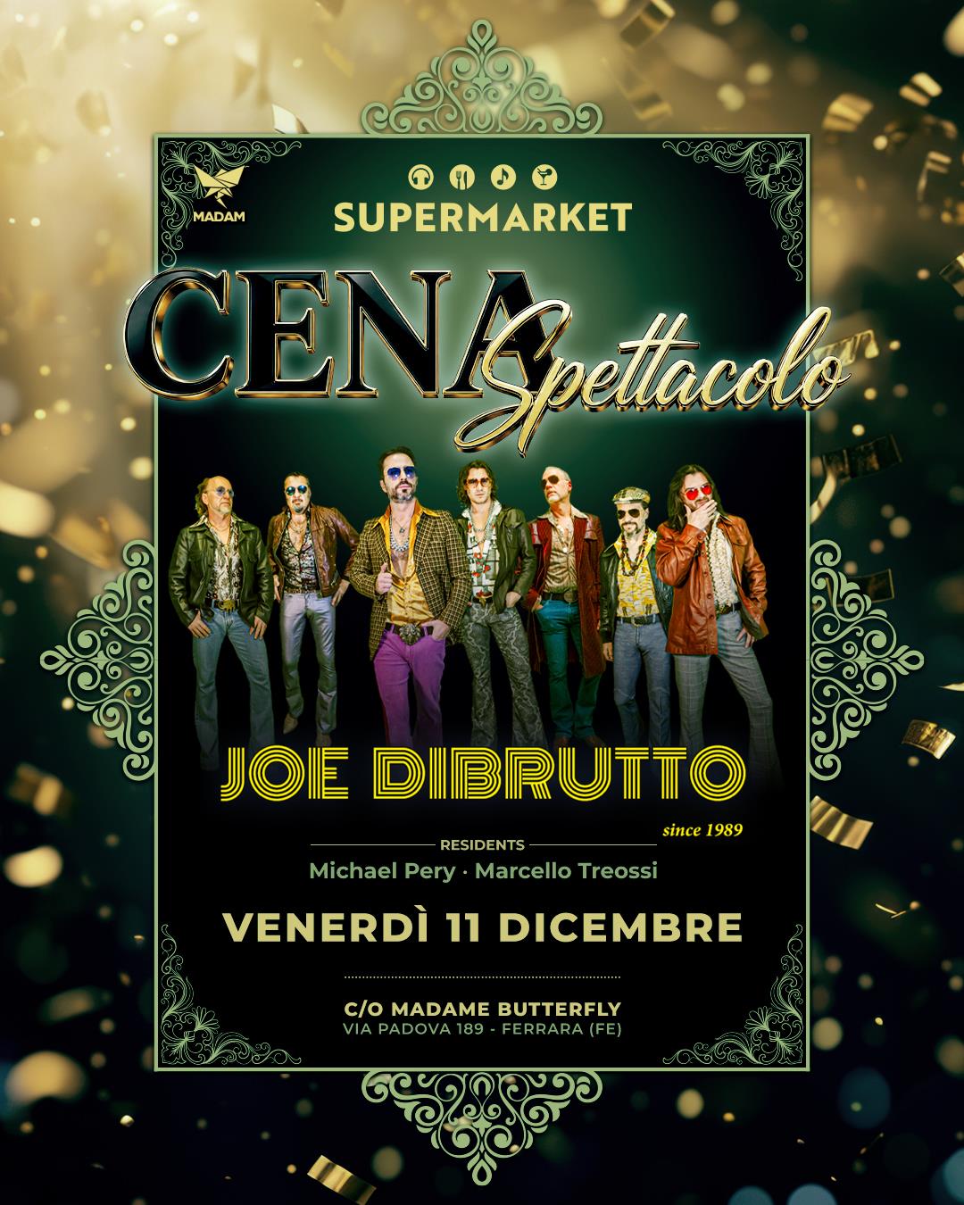 Joe Dibrutto Live SuperMarket Ferrara venerdi 11 dicembre 2026